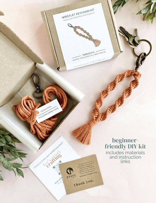 NEW Colors, DIY Macrame Kit, Paracord Keychain