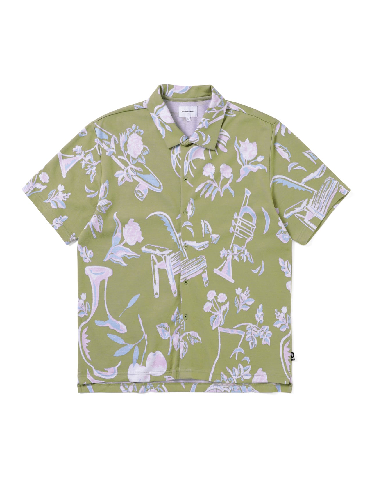 Object Jacquard Button Up Top