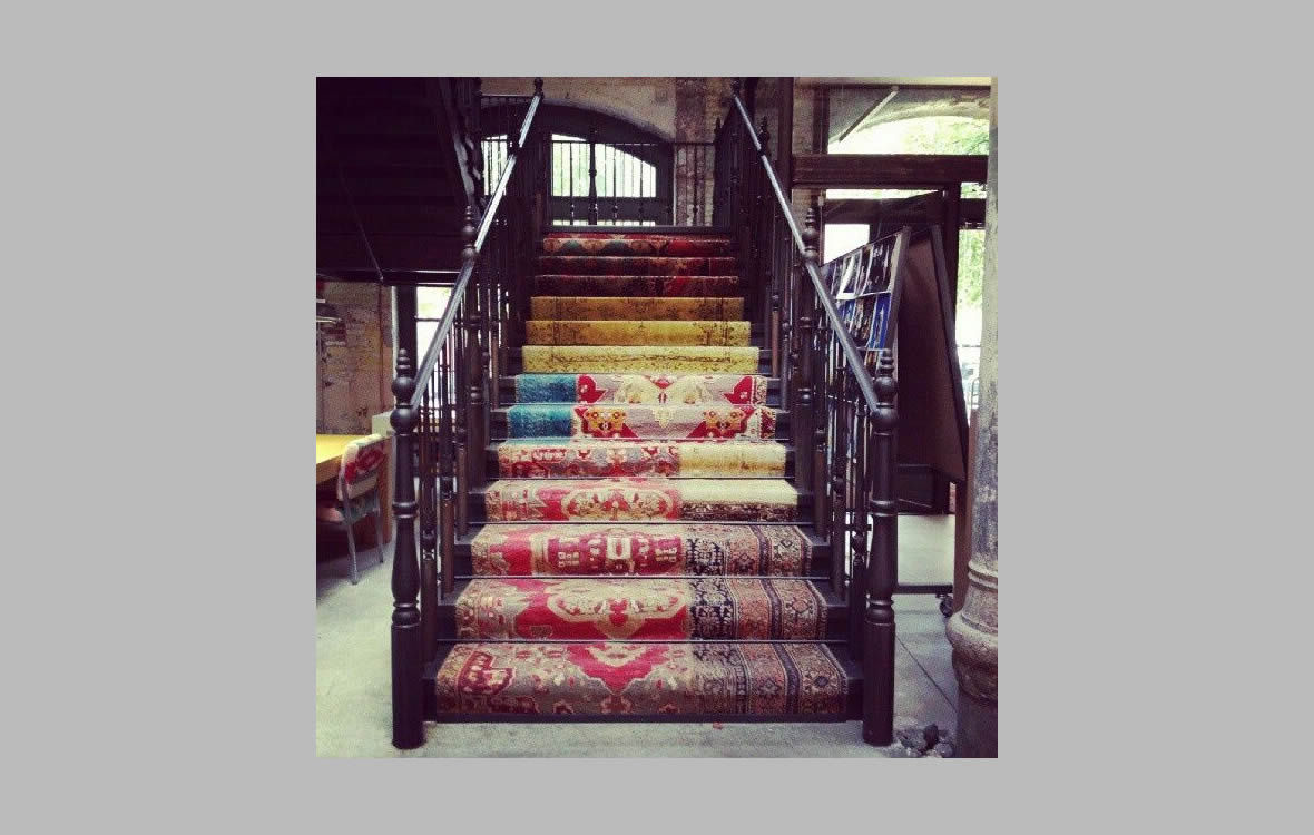 patchwork merdiven halısı
