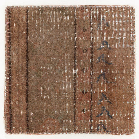 Brown Patchwork rug piece