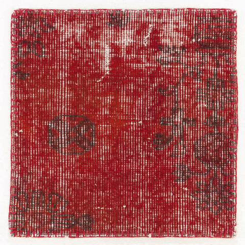 Red Patchwork rug piece
