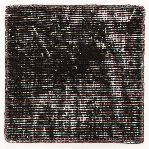 Black Patchwork rug piece