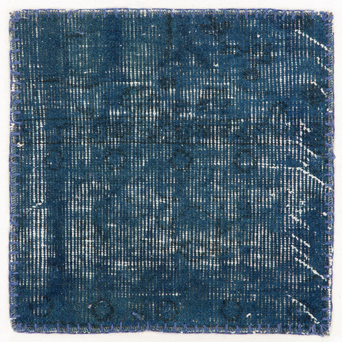 Navy Blue Patchwork rug piece