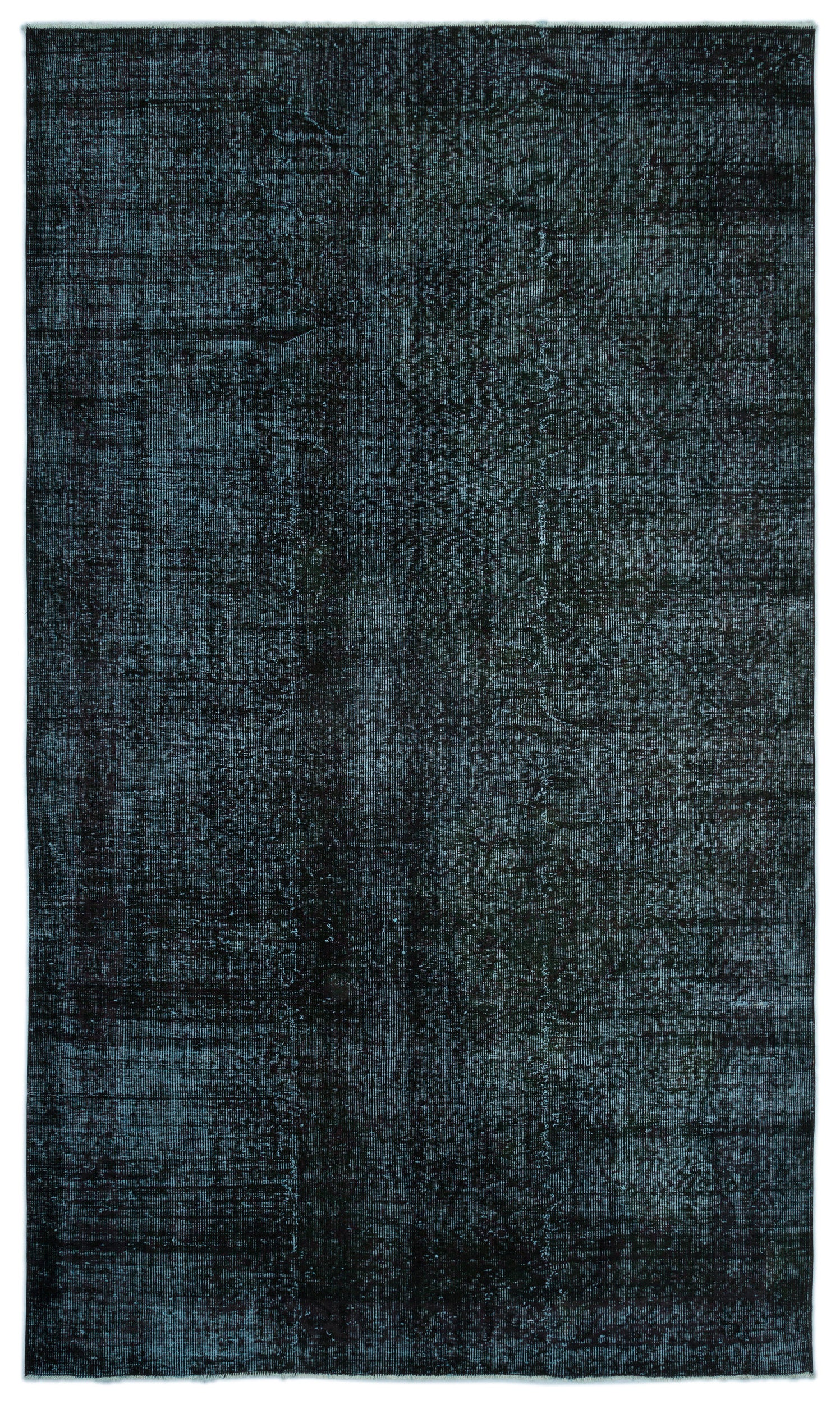 Black Over Dyed Vintage Rug 5'10'' x 9'0'' ft 178 x 275 cm