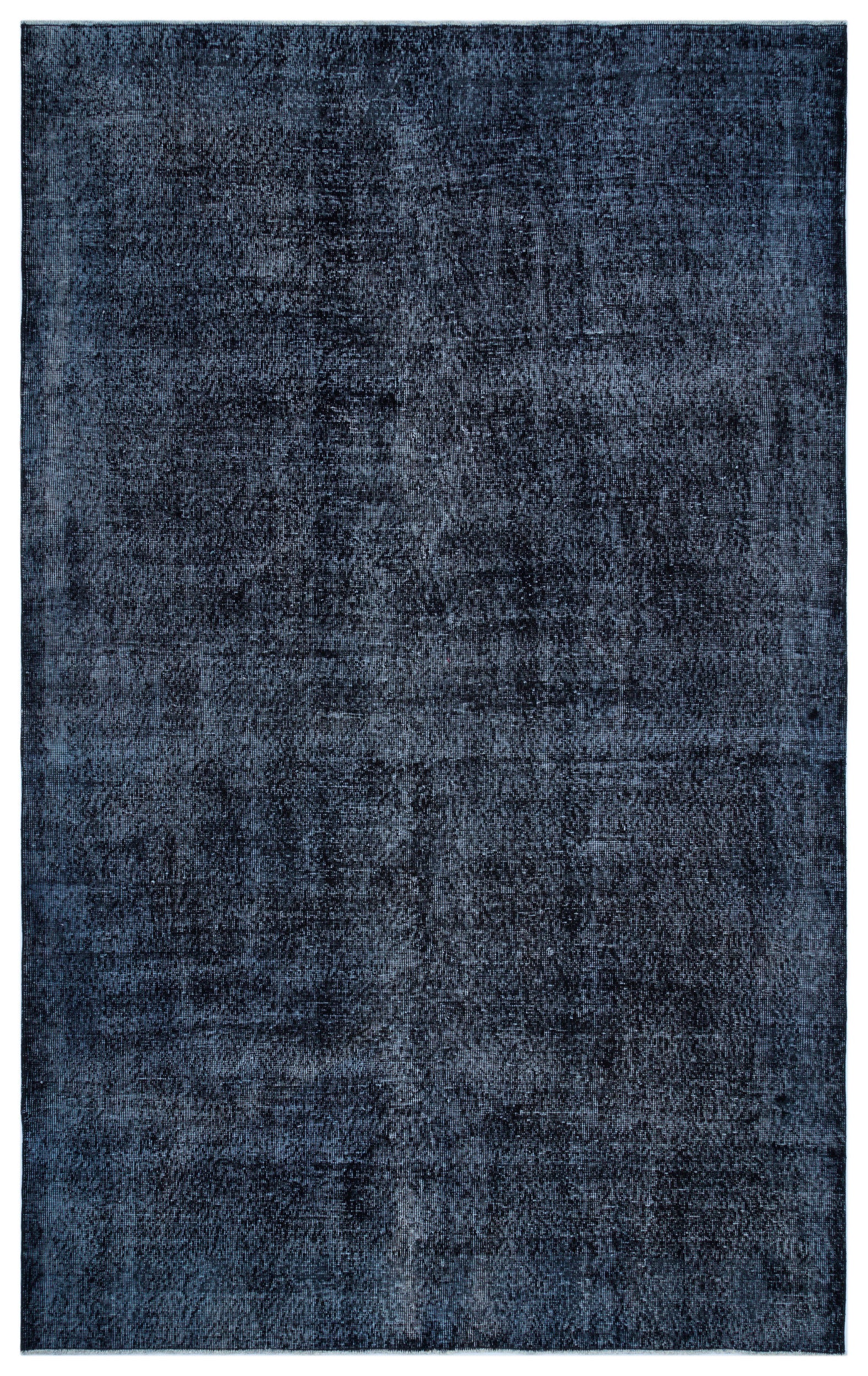 Black Over Dyed Vintage Rug 5'10'' x 9'0'' ft 178 x 275 cm