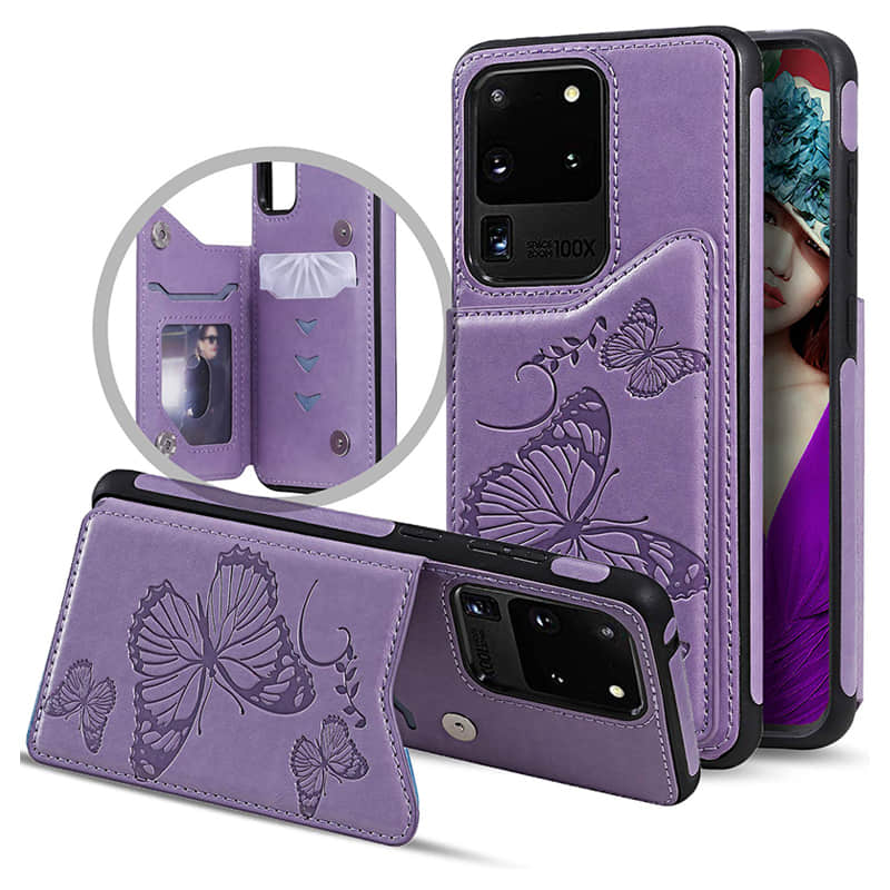Caeouts Embossing Wallet Case For Galaxy
