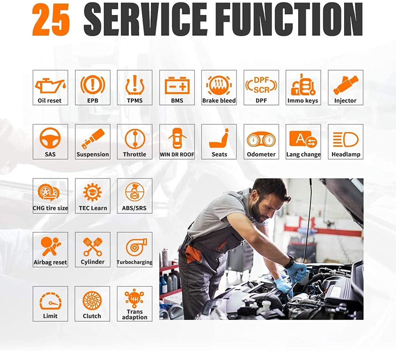 Autel MS908CV Scanner Maxisys CV Heavy Duty Truck Diagnostic Tool with 25 advanced service