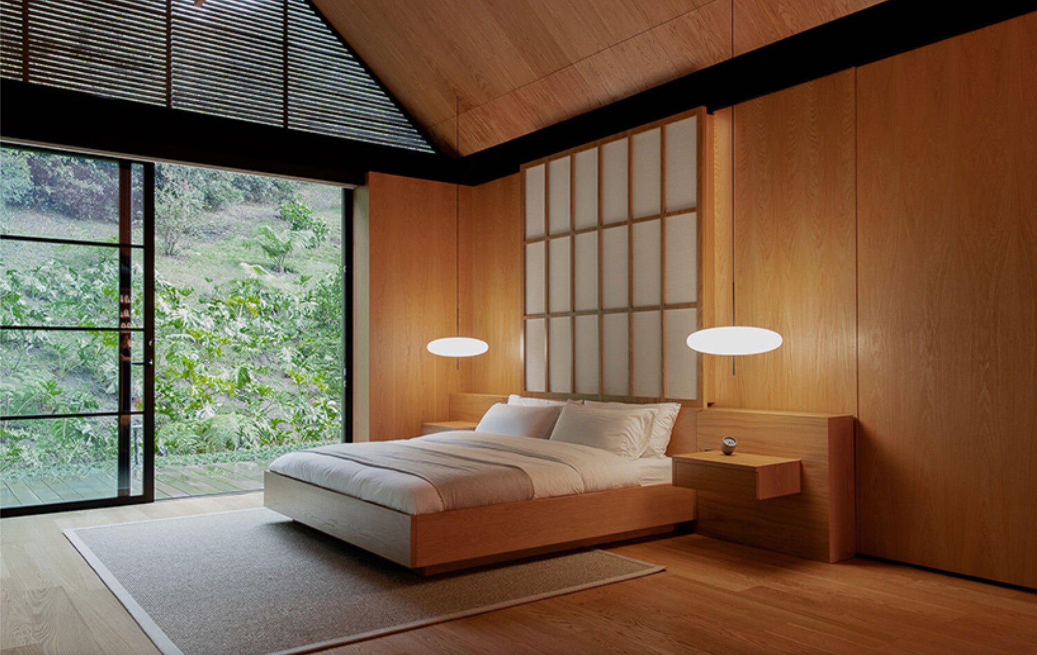 japanese style bedroom in country home