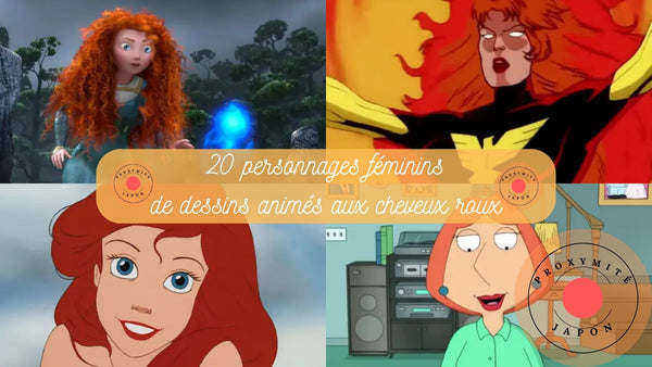 20 personnages féminins de dessins animés aux cheveux roux
