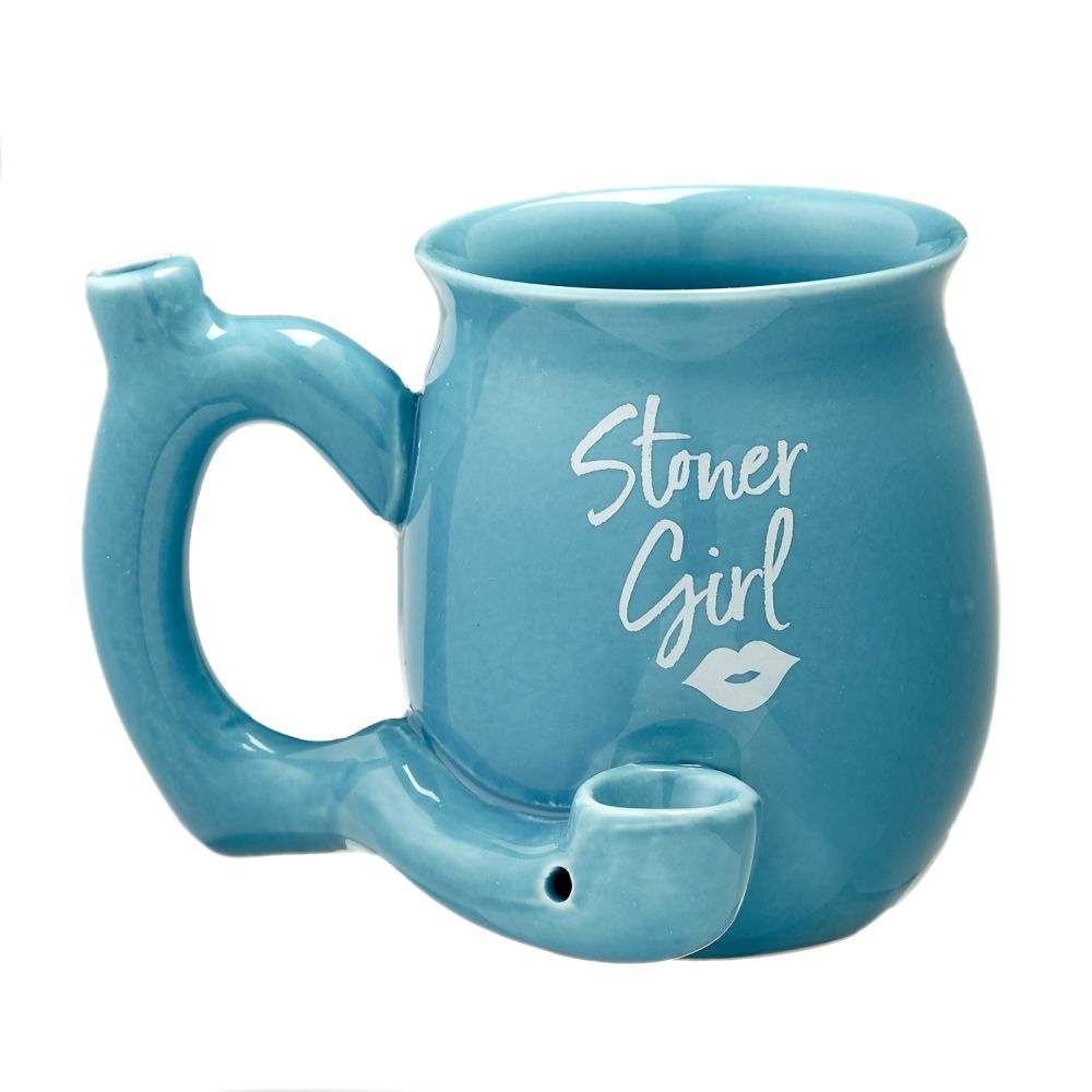 Fashion Craft - Stoner girl - blue with white - imprint mug - roast & toast mug