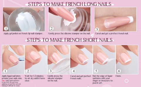 DIY nail tip stencil, french nail tool, homemade nail stamper, how to make  nail stamper