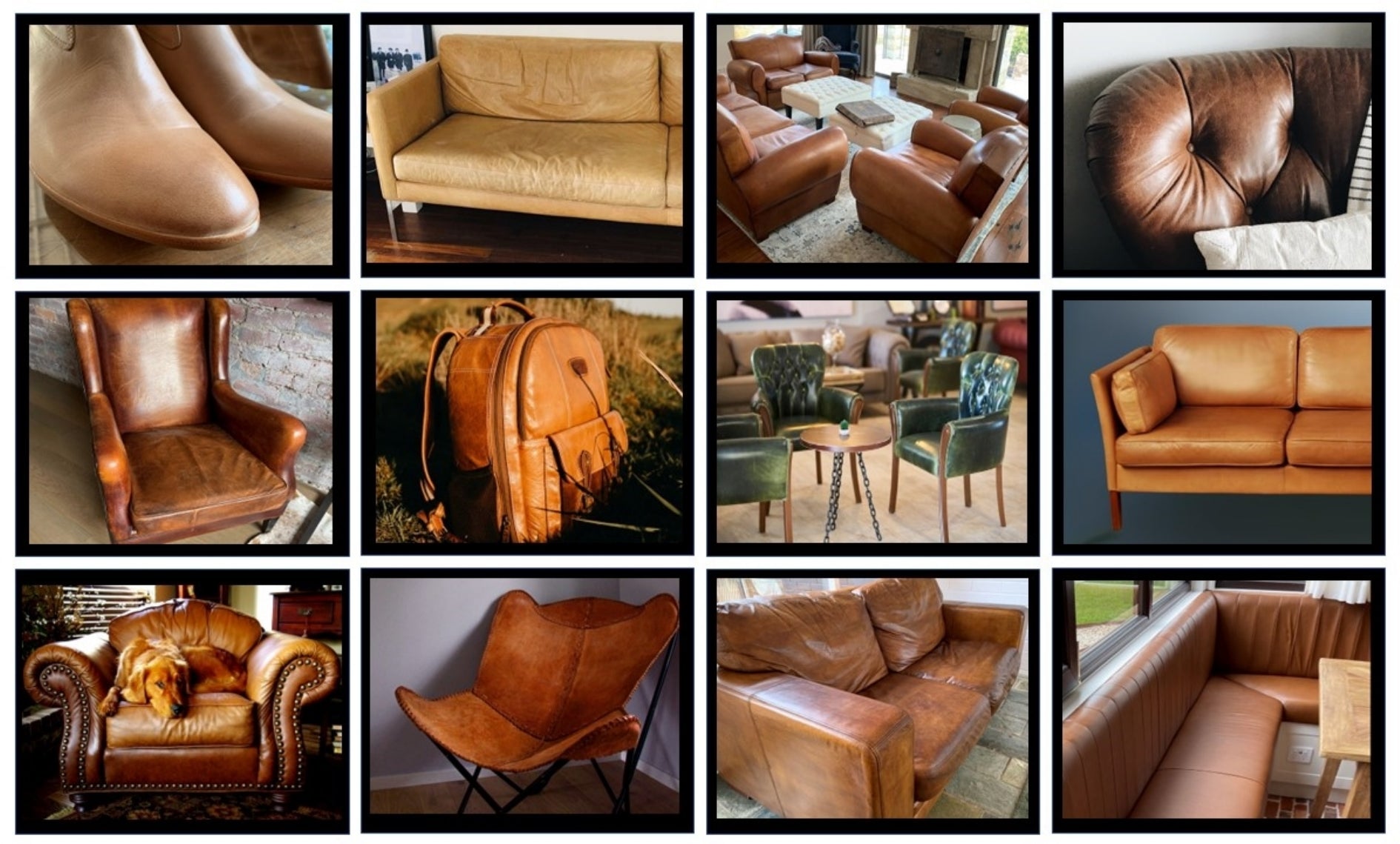 Examples of aniline leather