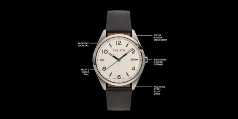 The 5TH Swiss Made White Frost Watch