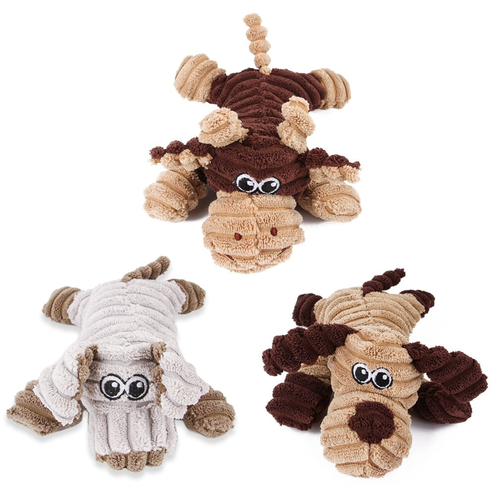 Plush Animal Shape Pet Chew Toys