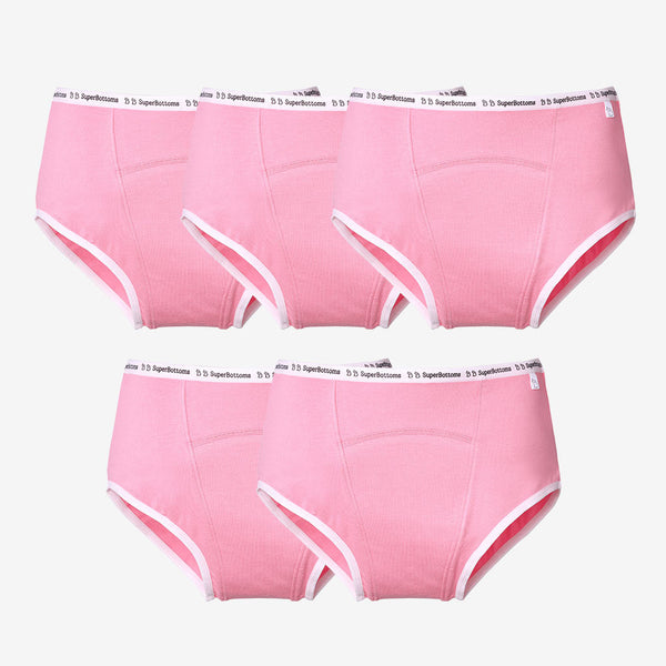 MaxAbsorb Period Underwear (Lilac) + 2 Flow Lock Cloth Pads