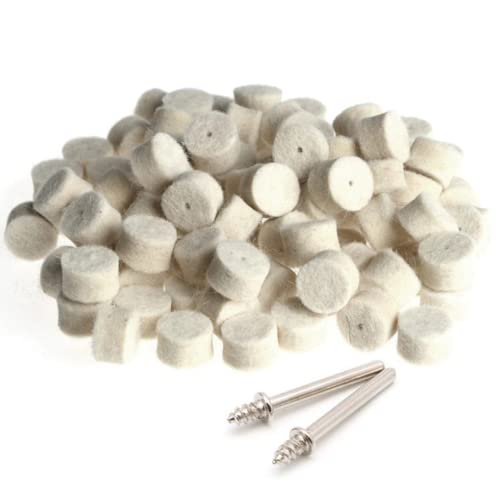 IELEK 78 Pcs Polishing Buffing Wheel Set for Dremel Polishing Kit Felt Wool Cotton 1/8inch Shank Pad Rotary Tool Accessories