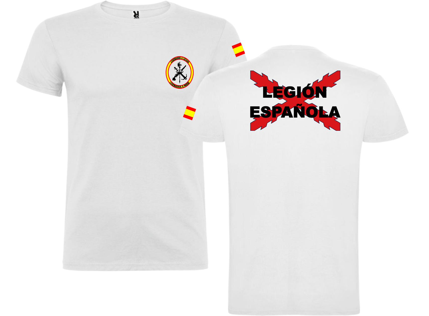 Camiseta Española (personalizable) Militar