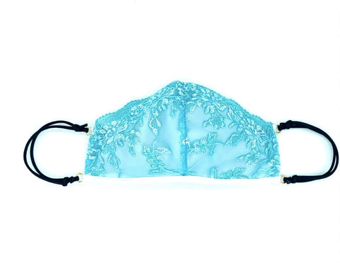 Introducing our reusable face covering - crafted in the UK from a double layer of white triple A grade silk with a pocket to add your own filter. Our luxuriously soft face mask is designed for supreme comfort without compromising design. Adjustable silken straps are secured with 24k gold plated rings to match our lingerie. 