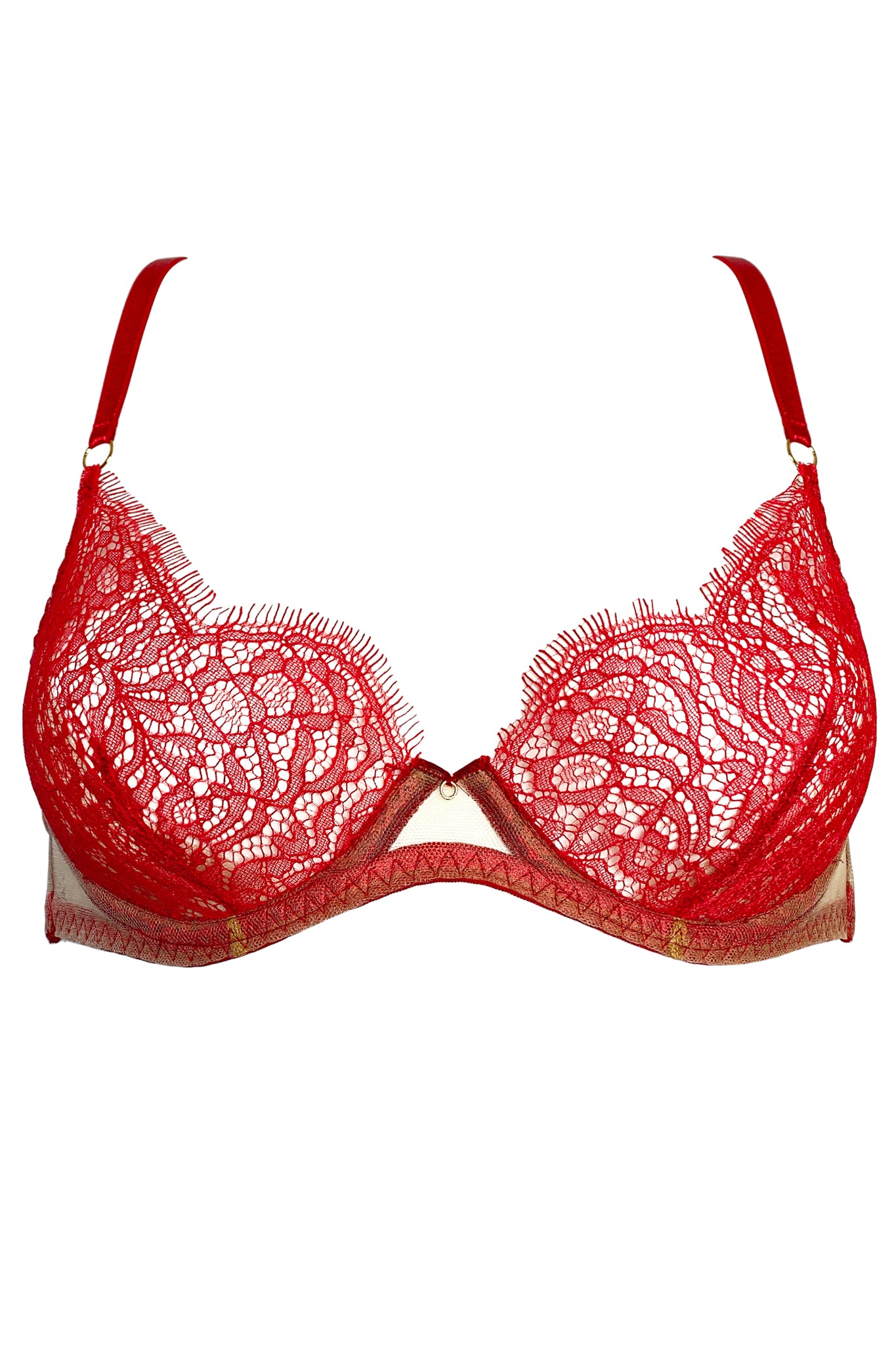Womens Red Lace Lingerie Set size medium - beyond exchange