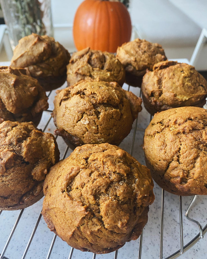 sourdough pumpkin muffins