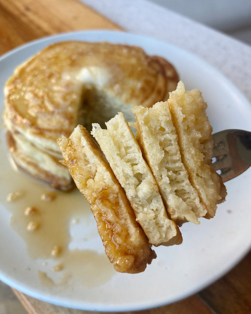 Sourdough Collagen Protein Pancakes