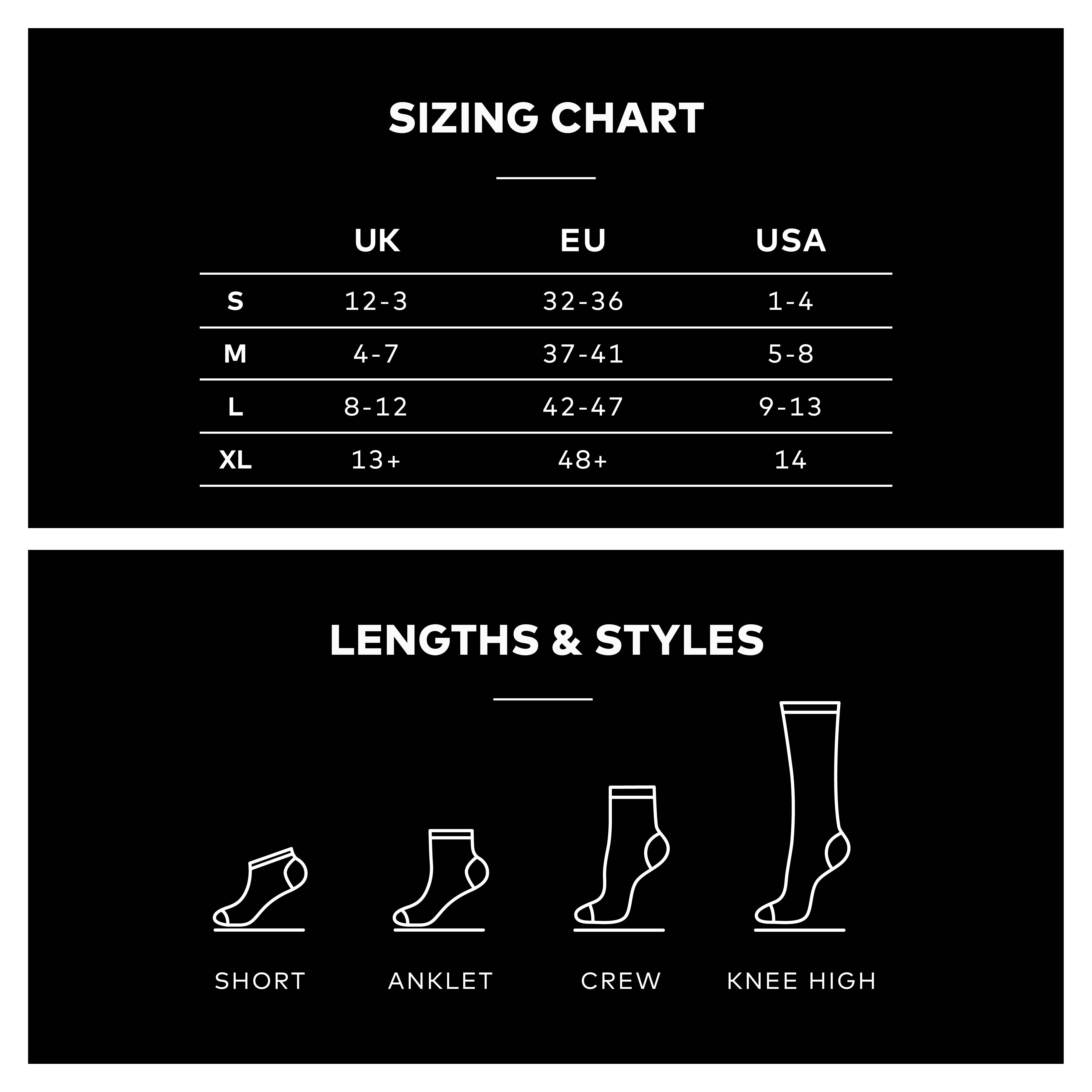Sox Size Guide