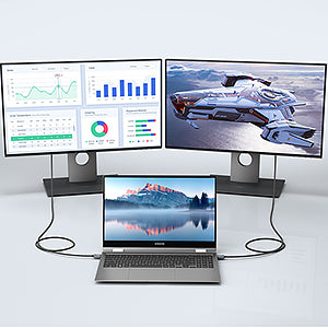 Work efficiently with dual screens