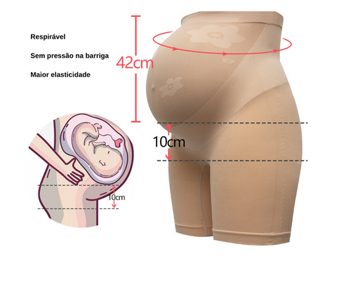 Cinta Bermuda Modeladora Maternity Shapewear