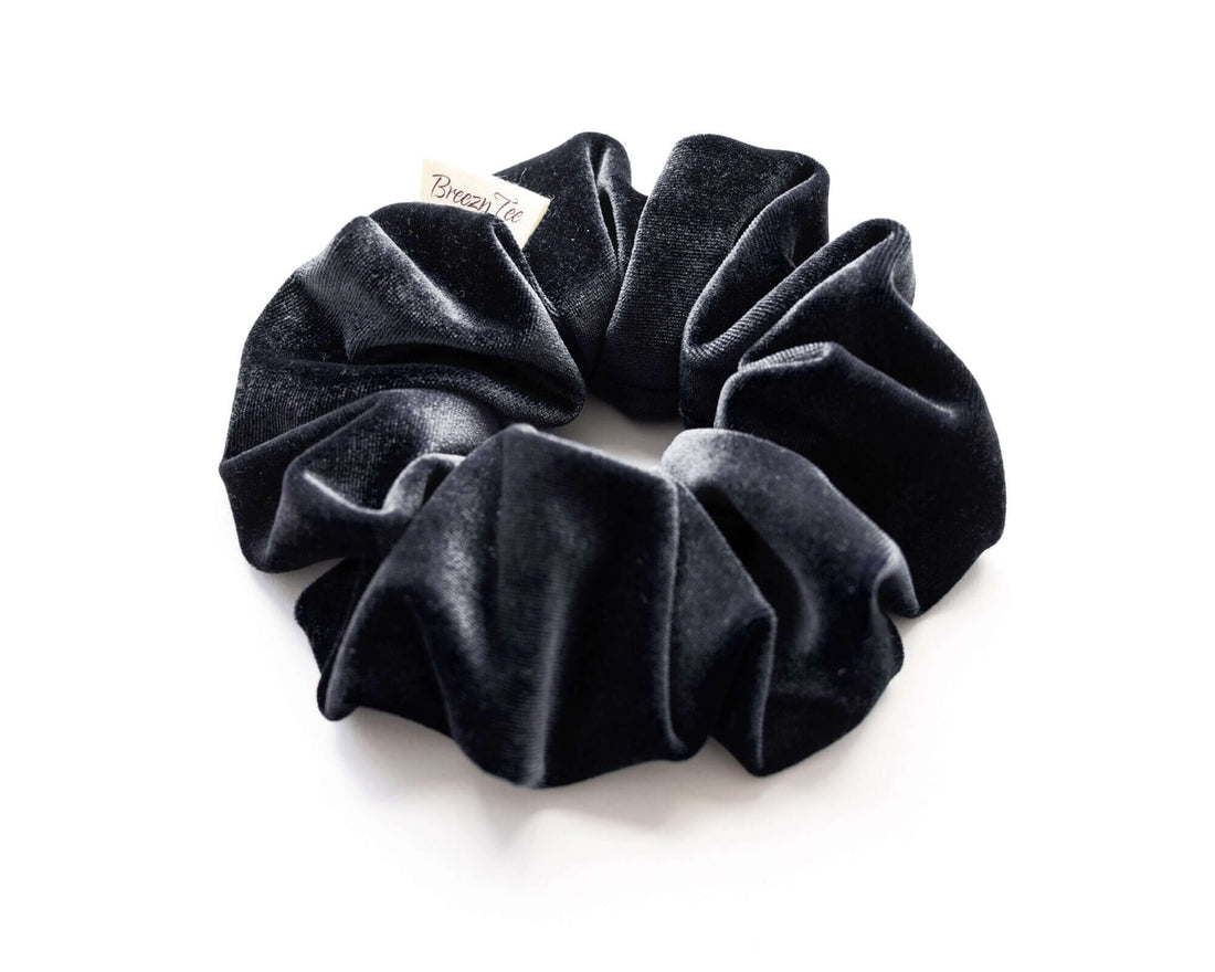  Leopard Velvet Hair Scrunchy - Large : Beauty & Personal Care