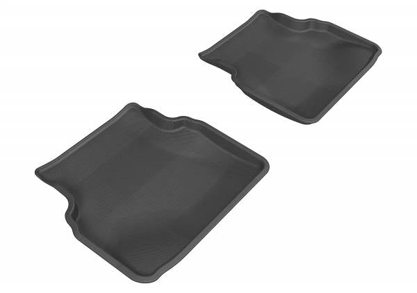 3DMaxpider Rear All-Weather Floor Liner Set Black 2002-2007 Impreza Sedan / 2002-2007 WRX Sedan / 2002-2007 STI Sedan