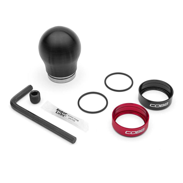 COBB Weighted Short Shift Knob White w/ Interchangeable Base 2013-2024 BRZ  / 2013-2016 FRS / 2017-2021 GT86 / 2022-2024 GR86 - Subimods.com