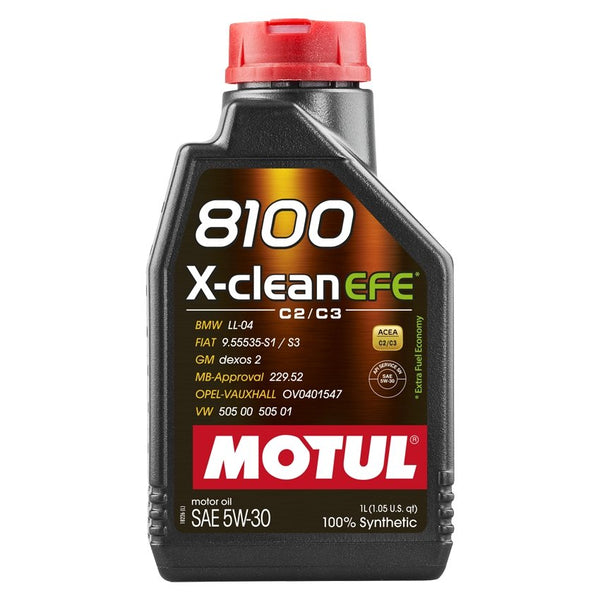 Motul 8100 X-CLEAN 5W40 - 25 Liters - Fully Synthetic Engine Motor Oil (5 x  5L) 