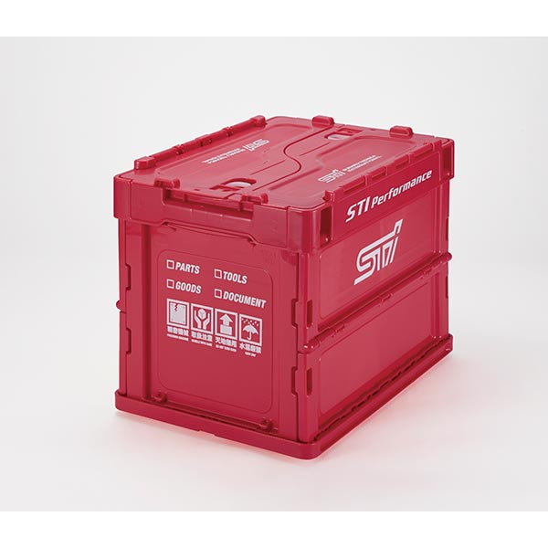 Subaru JDM Folding Container Medium Cherry Blossom Red - Subimods.com