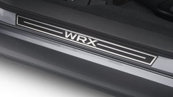 Protège-bordure de seuil de porte de voiture, en acier avec plaque de  protection d'entrée de porte en plastique pour Subaru WRX (14-22) Impreza
