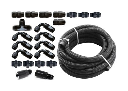 IAG Performance Braided Fuel Line & Fitting Kit For IAG Top Feed
