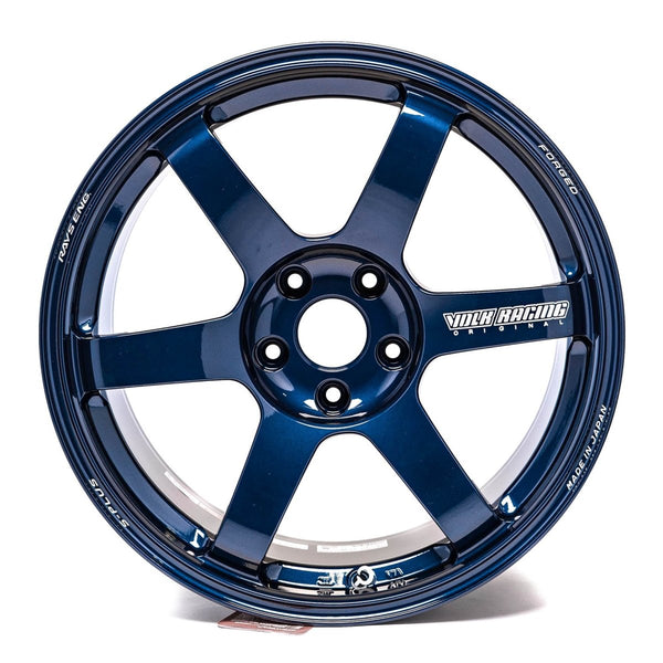 Volk Racing TE37 SAGA S-Plus Hyper Blue 18X9.5 +38 5x114.3 2015 