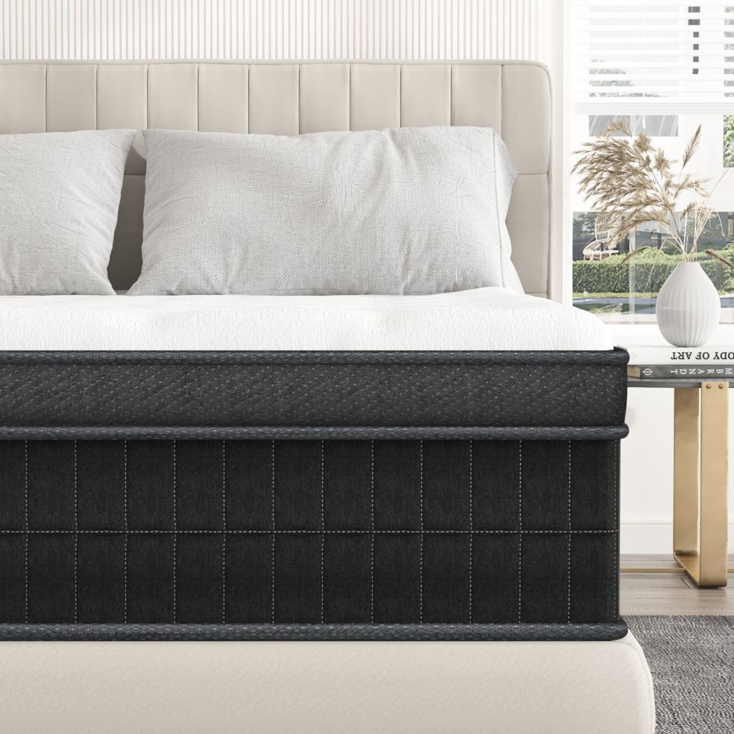 10 King Hybrid Mattress CertiPUR-US Certified Memory Foam Pocket Spring Mattress Medium Firm in a Box