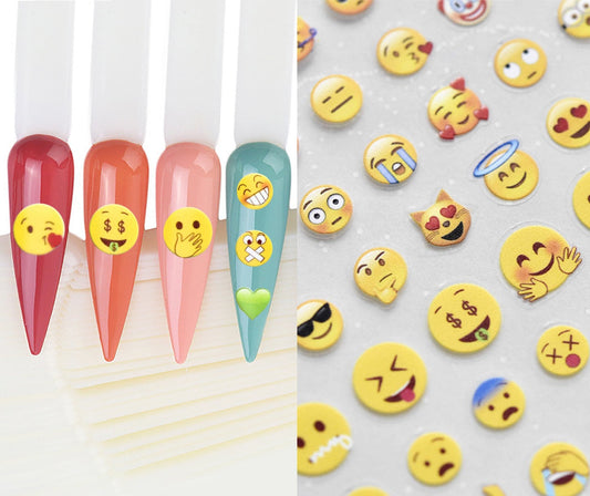 Bestie Nailart - Smiley Face Fun Stickers – Bestie_nailart