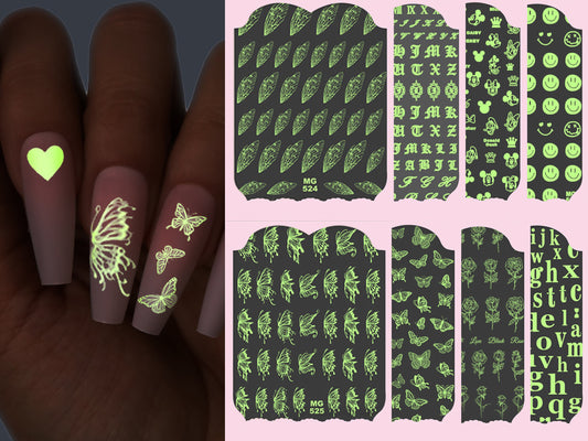 Designer Nail Sticker - LV Fright Night