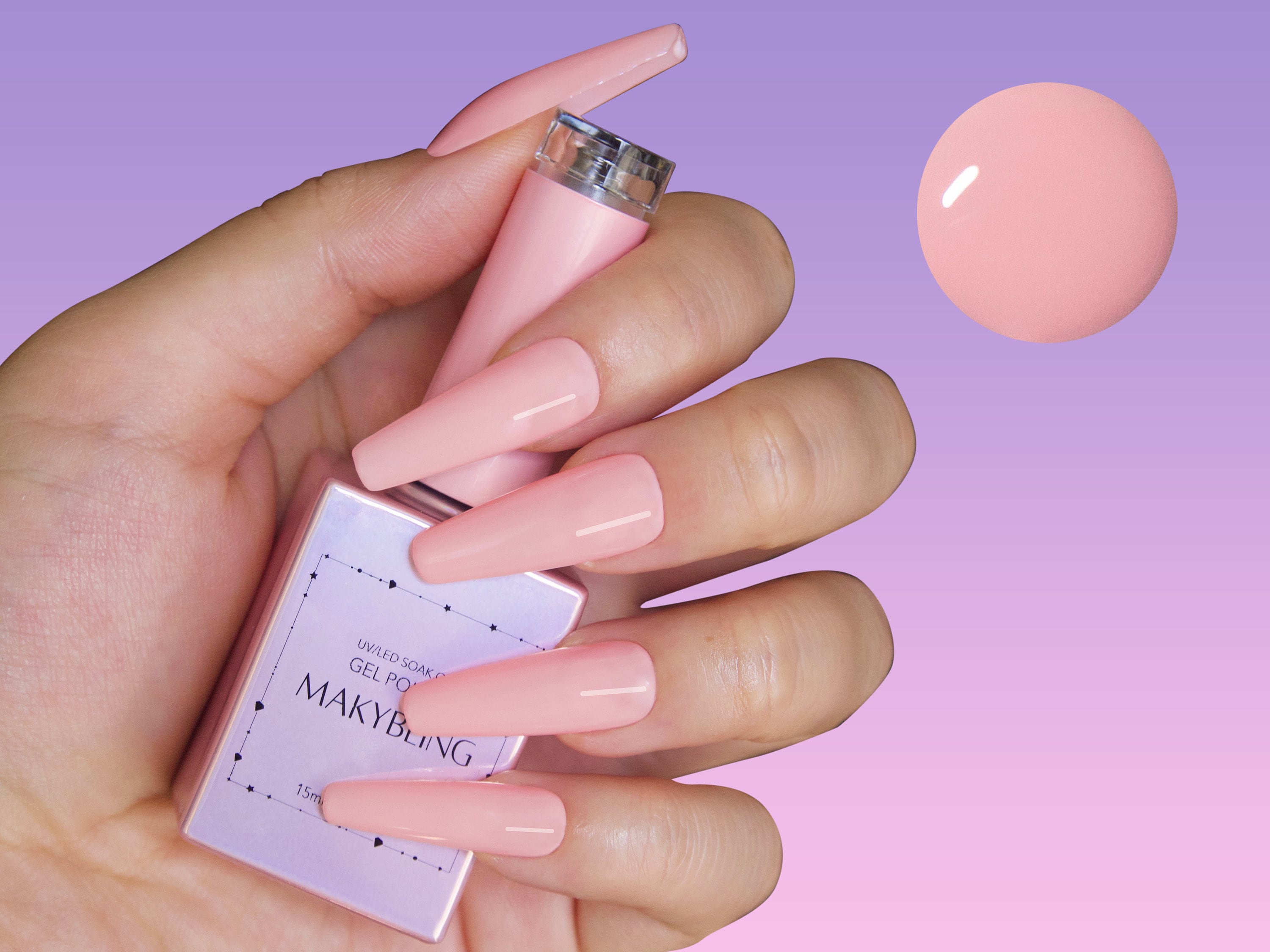 light nude pink nail polish