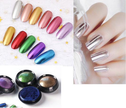 Liquid Chrome Nails-2g Chrome Nail Powder For Gel Polish Mirror Chameleon  Pigment Powder For Women Nail Art Decorations