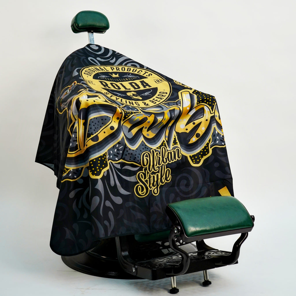 The Shave Factory Premium Barber Cape LV Red/Gold