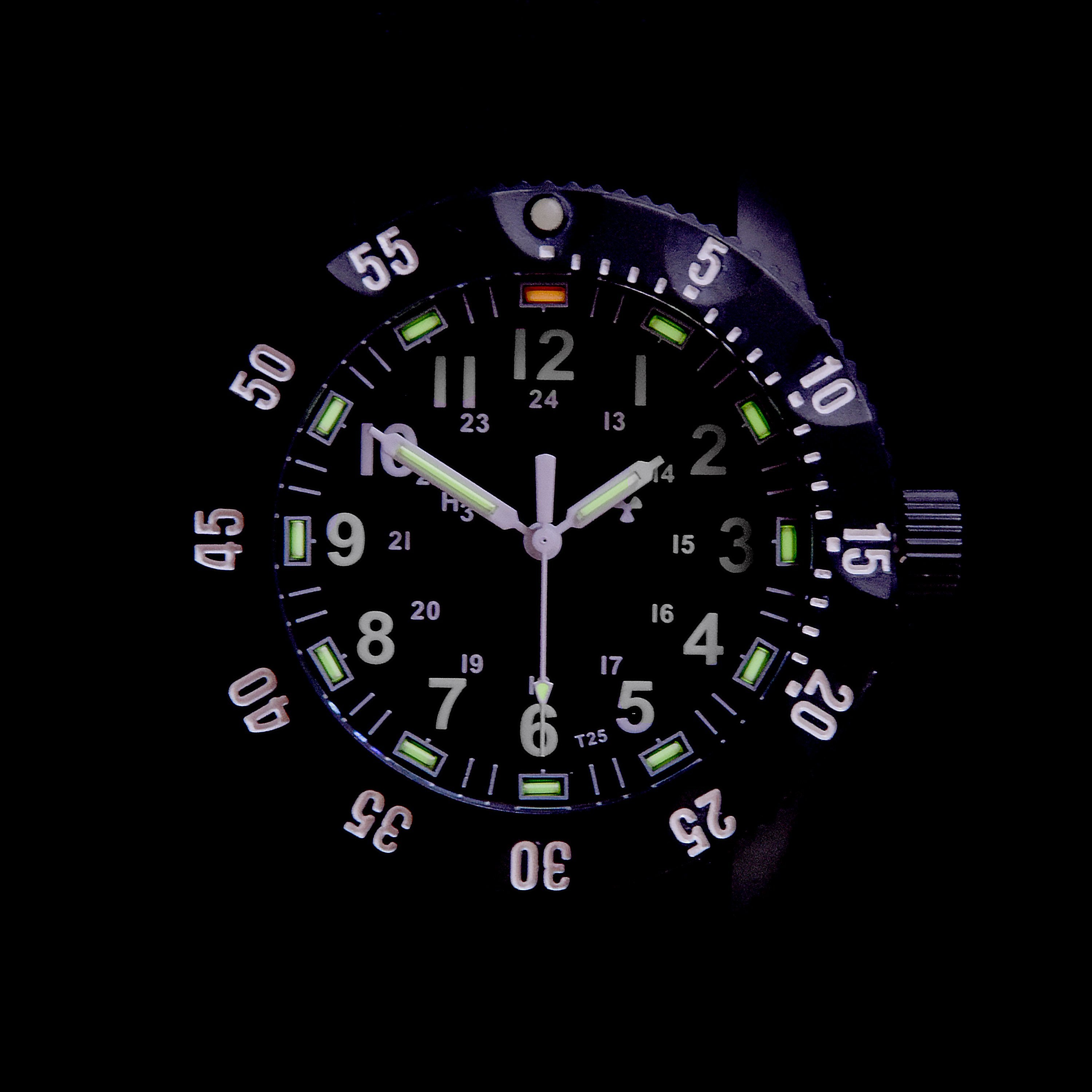Mwc P656 Titanium Tactical Series Watch With Gtls Tritium 24 Jewel Au Mwc Europe Eu