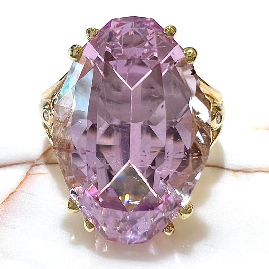 0.41ct Natural Alexandrite & Diamond Ring Guard Set | Burton's