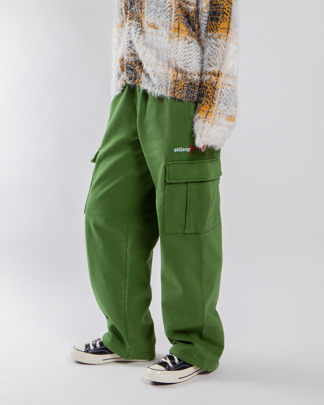 Stussy Sport Cargo Fleece Pant Green