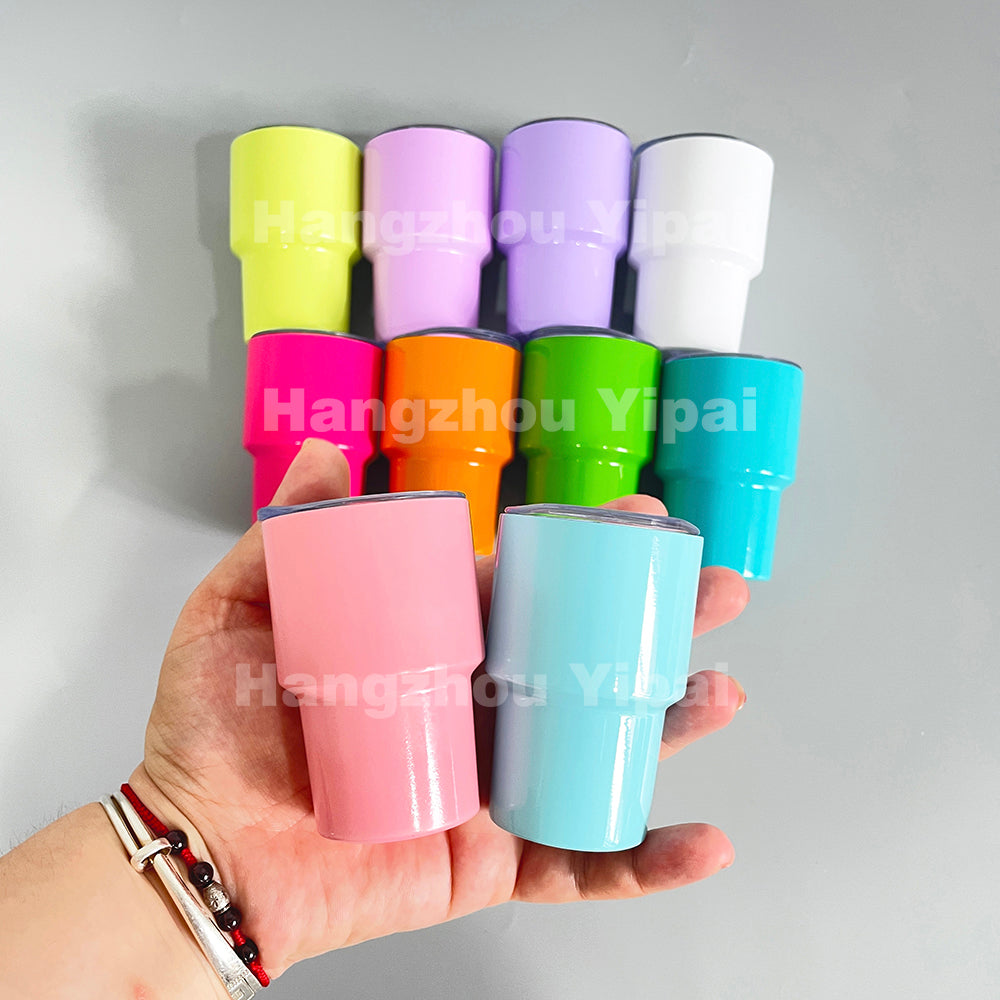 Sublimation or Laser Engraving Mini Shot Glass Tumbler with lid and – ACC  Sublimation Blanks & Designs