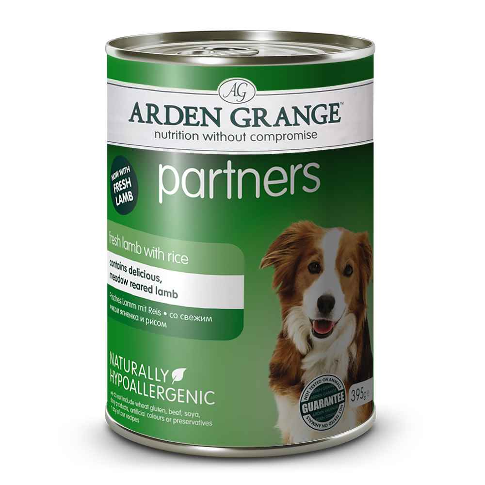 Image of ARDEN GRANGE Partners Lamb Rice & Veg Premium Wet Dog Food (6PK) 395g