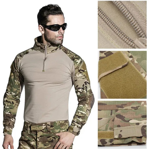 Camisa Masculina Militar Tática - Army Elite