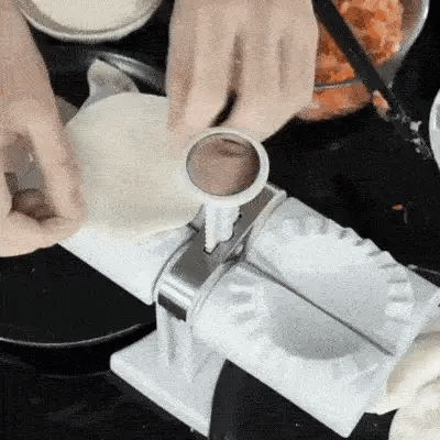 Máquina de Fazer Pastel Rápido com Bordas Perfeitas