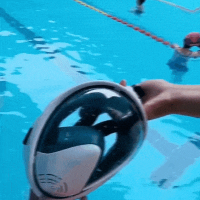 Máscara de Mergulho Snorkel com Suporte para Câmera GoPro